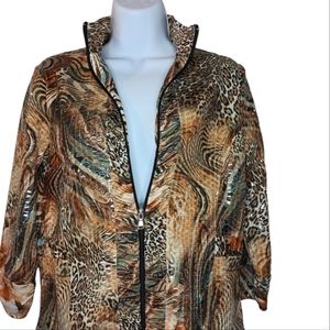 Wren London Petite Animal Print Sequin Light Weight  Vintage  Size …